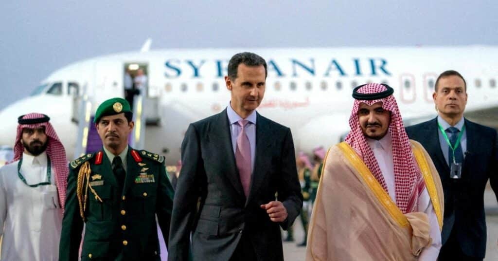 Syria's President Bashar al-Assad arrives in Jeddah, to attend the Arab League summit