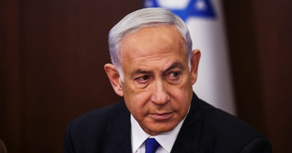 Israeli Prime Minister Benjamin Netanyahu convenes a cabinet meeting in Jerusalem