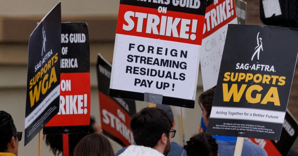 Writers Guild of America strike continues in Los Angeles