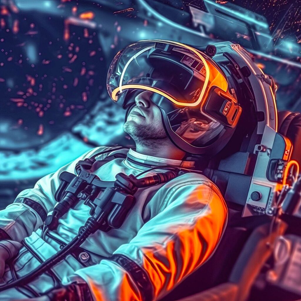 Un casco de realidad virtual para preservar la salud mental de los astronautas.