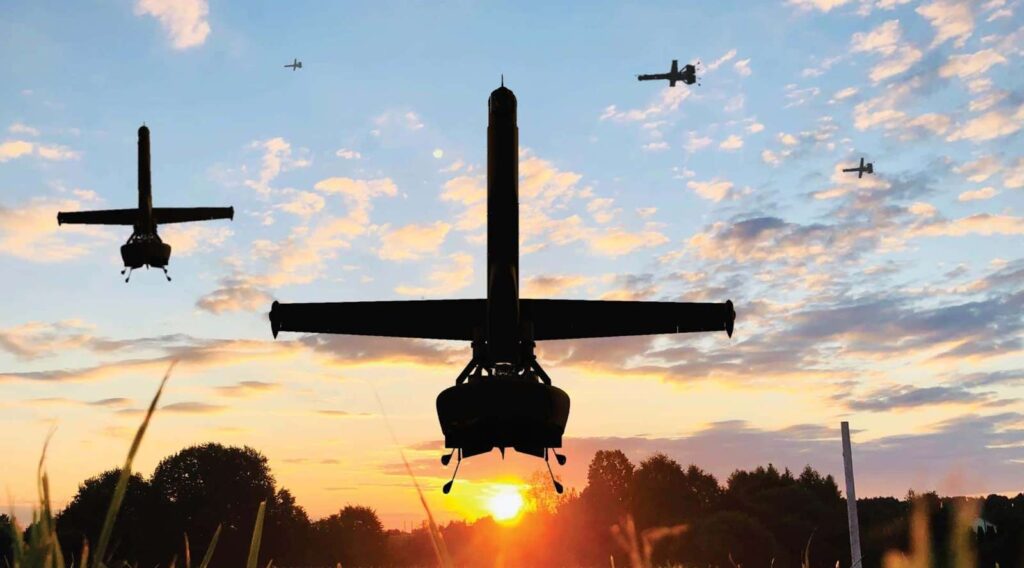 V-BAT, el extraño dron militar estadounidense que vuela en enjambres